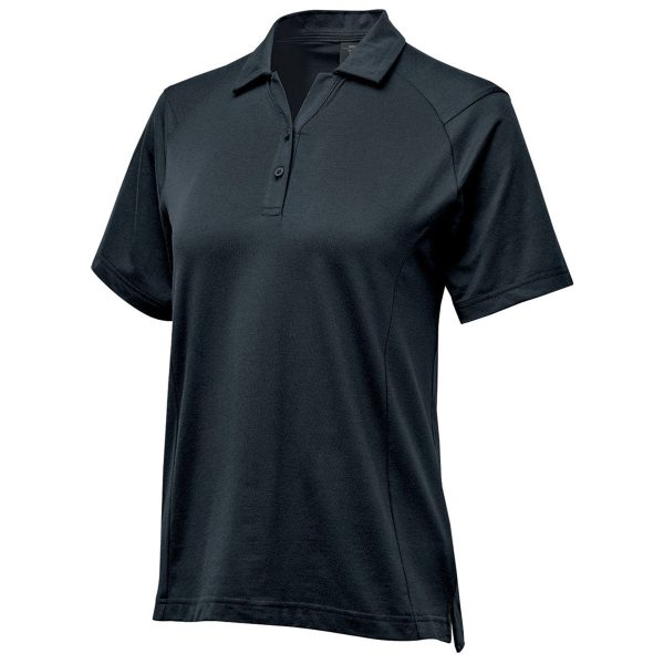 Stormtech Women s Navy Oasis Short Sleeve Polo Hot on Sale - Image 3
