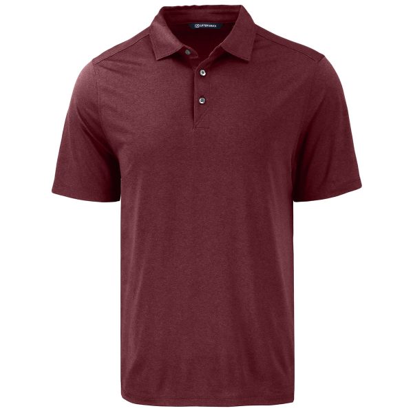 Cutter & Buck Men s Bordeaux Coastline Epic Comfort Eco Recycled Polo For Cheap