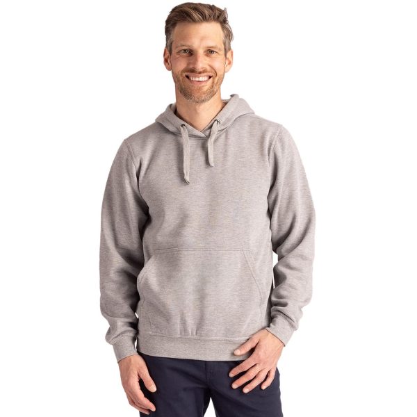Clique Unisex Grey Melange Stockholm Pullover Hoodie For Cheap - Image 3
