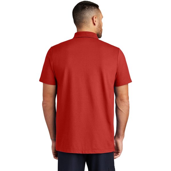 Mercer+Mettle Men s Apple Red Stretch Pique Polo For Sale - Image 4