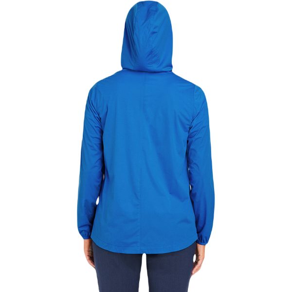 North End Women s Light Nautical Blue Heather Network Lightweight Jacket Sale - Image 5