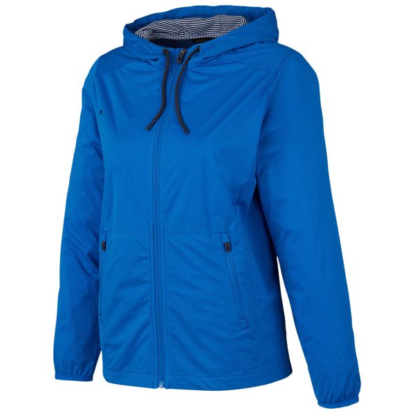 North End Women s Light Nautical Blue Heather Network Lightweight Jacket Sale - Image 3