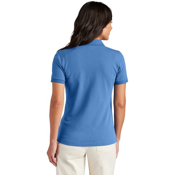 Brooks Brothers Women s Charter Blue Pima Cotton Pique Polo Cheap - Image 4