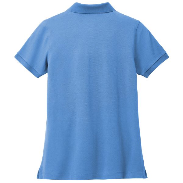 Brooks Brothers Women s Charter Blue Pima Cotton Pique Polo Cheap - Image 2