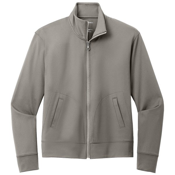 Port Authority Women s Smoke Grey C-FREE Double Knit Full-Zip Fashion