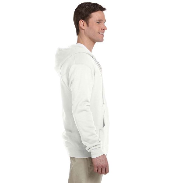 Jerzees Men s White 8 Oz. Nublend Fleece Full-Zip Hood Supply - Image 3