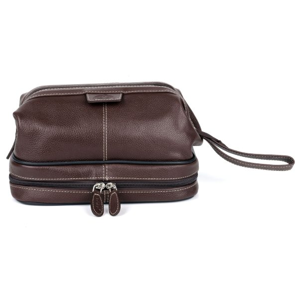 Dopp Country Saddle Travel Kit with Bonus Items in Brown | Toiletry Bag with 3 TSA Compliant Refillable Bottles & Toothbrush Holder | MaxStrata® Sale - Image 3