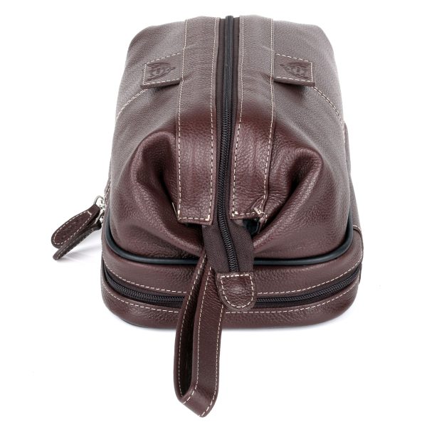 Dopp Country Saddle Travel Kit with Bonus Items in Brown | Toiletry Bag with 3 TSA Compliant Refillable Bottles & Toothbrush Holder | MaxStrata® Sale - Image 5