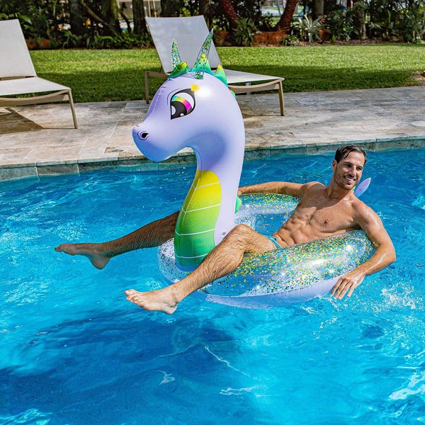 PoolCandy Purple Dragon Glitter Pool Tube - Jumbo 48  Glitter Tube | MaxStrata® Fashion - Image 3