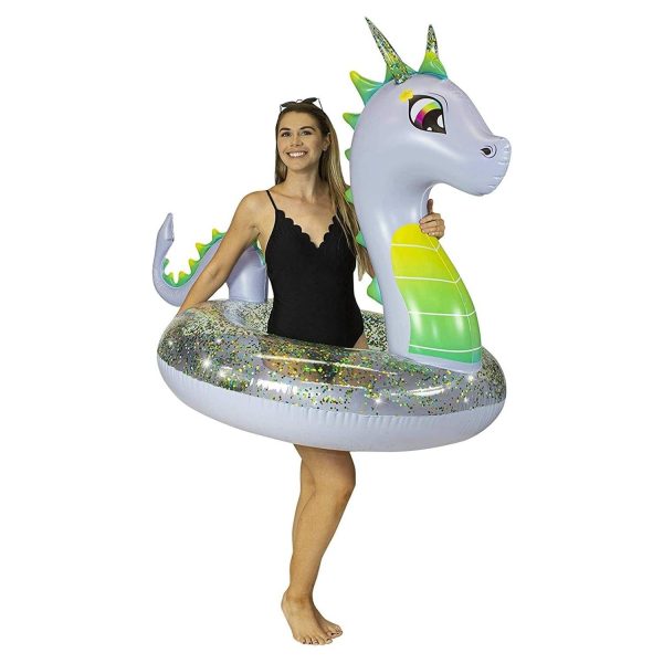 PoolCandy Purple Dragon Glitter Pool Tube - Jumbo 48  Glitter Tube | MaxStrata® Fashion