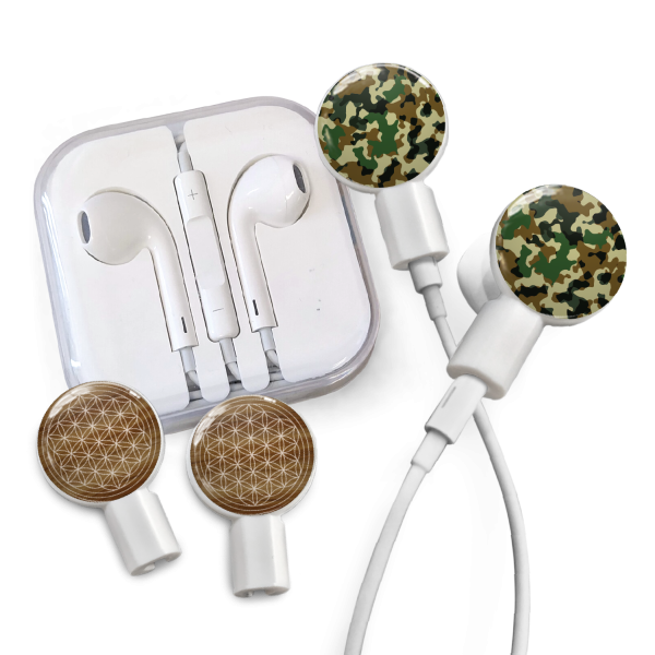 dekaSlides - Earbuds + 2 Pairs Graphics - Forest Camo & Flower of Life | MaxStrata Cheap